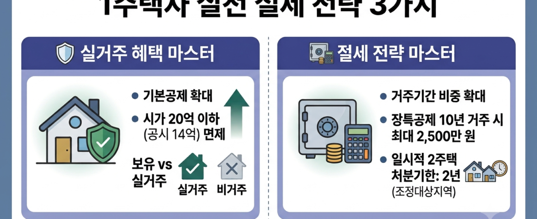 내년부터 바뀌는 부동산 세금, 지금 당장 준비해야 할 1주택자 절세 전략 3가지