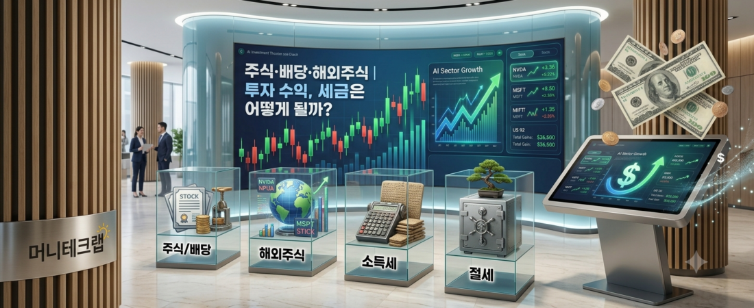 투자 수익이 생겼다면 세금은 어떻게 될까?｜주식 투자자가 알아야 할 기본 절세 상식