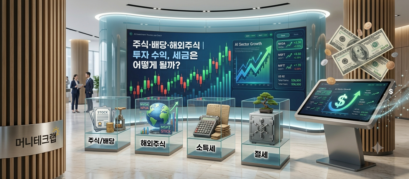 투자 수익이 생겼다면 세금은 어떻게 될까?｜주식 투자자가 알아야 할 기본 절세 상식