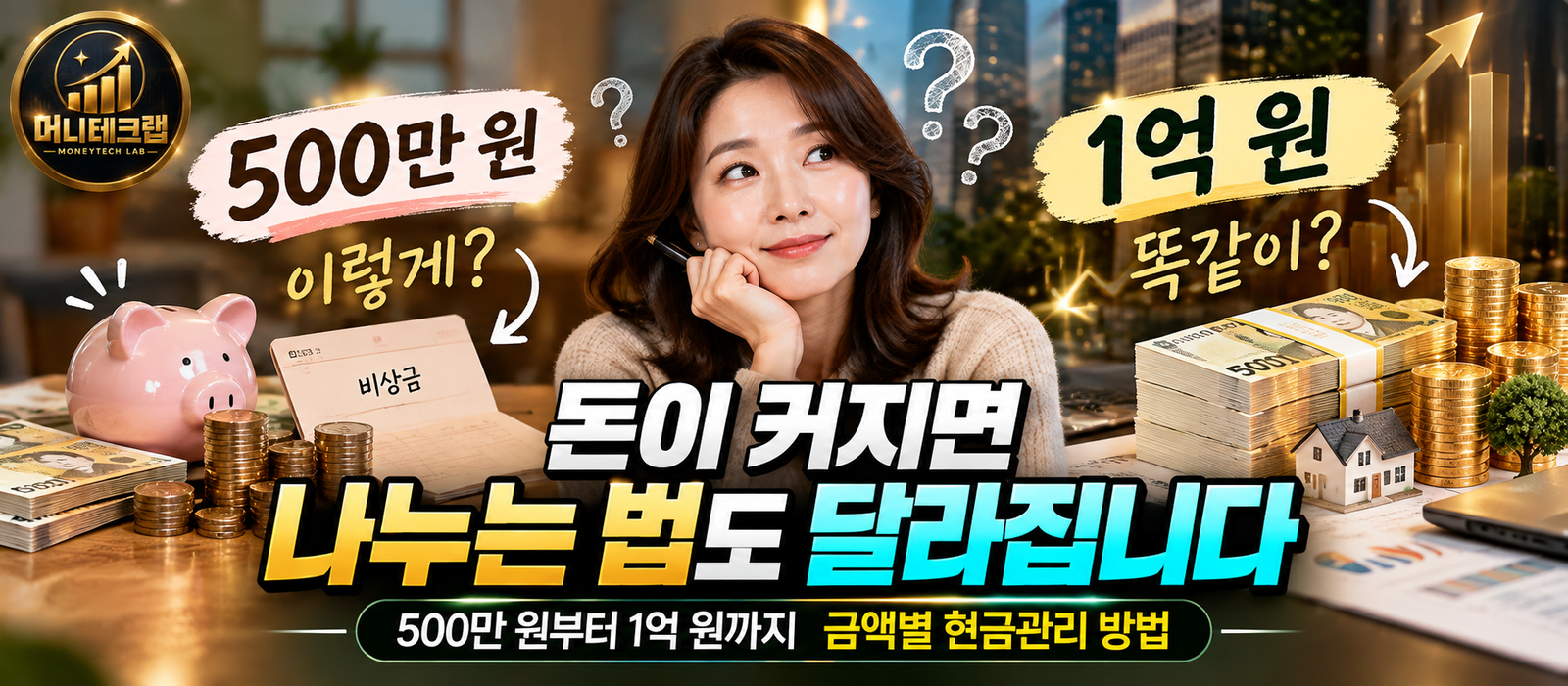 500만 원 모았을 때와 1억 모았을 때, 돈 나누는 법은 달라야 합니다