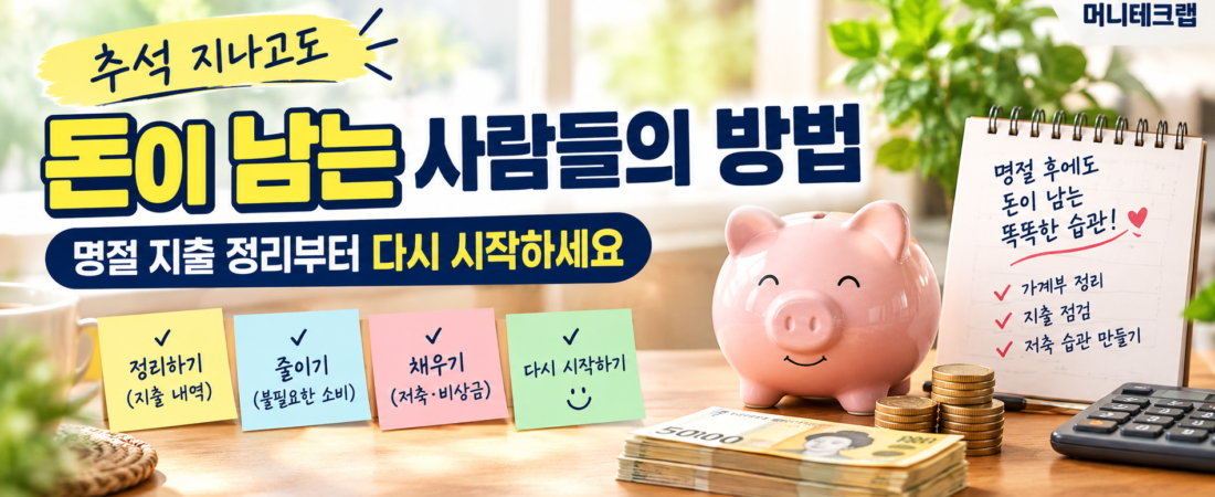 추석 전에 돈 새는 곳부터 막으세요|명절 지출을 줄이는 7가지 방법