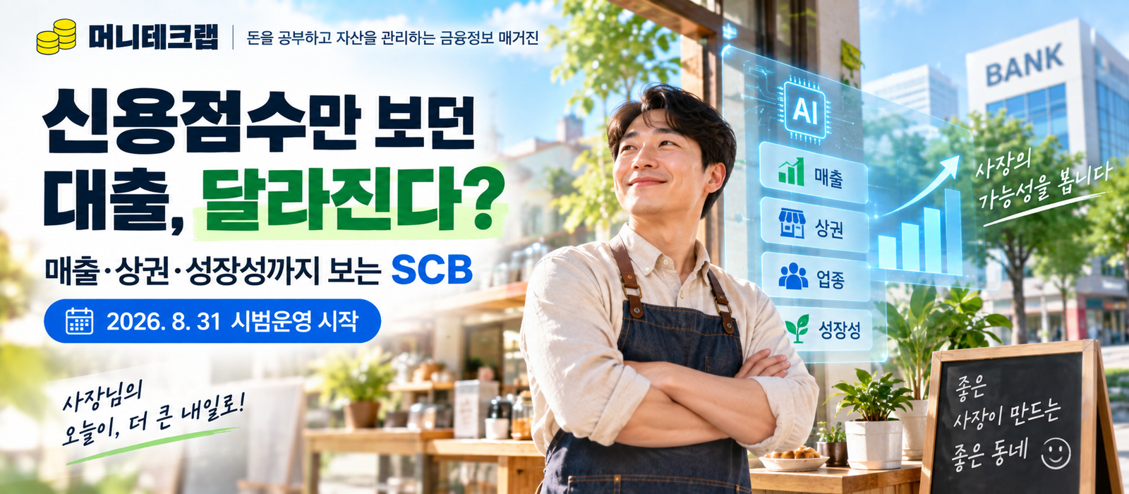 신용점수 낮아도 장사가 잘되면 대출이 달라진다?|은행이 이제 ‘가게의 미래’를 봅니다