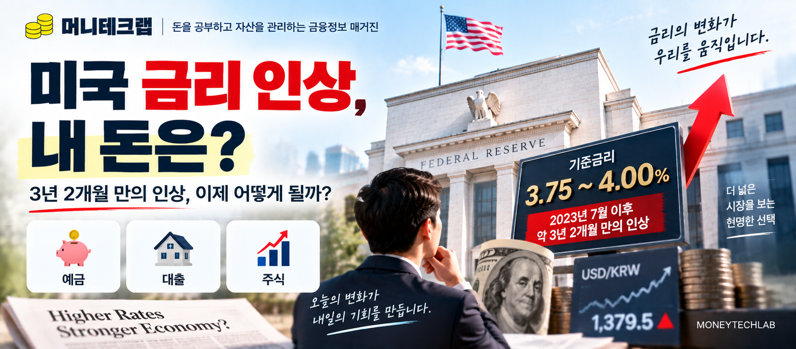 미국이 진짜 금리를 올렸다|3년 2개월 만의 인상, 내 예금·대출·주식은 이제 어떻게 될까?