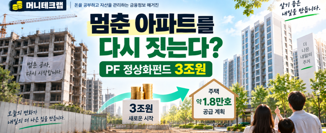 멈춘 아파트를 다시 짓는다?|정부가 3조원을 넣어 주택 1만8천호를 살리는 방법