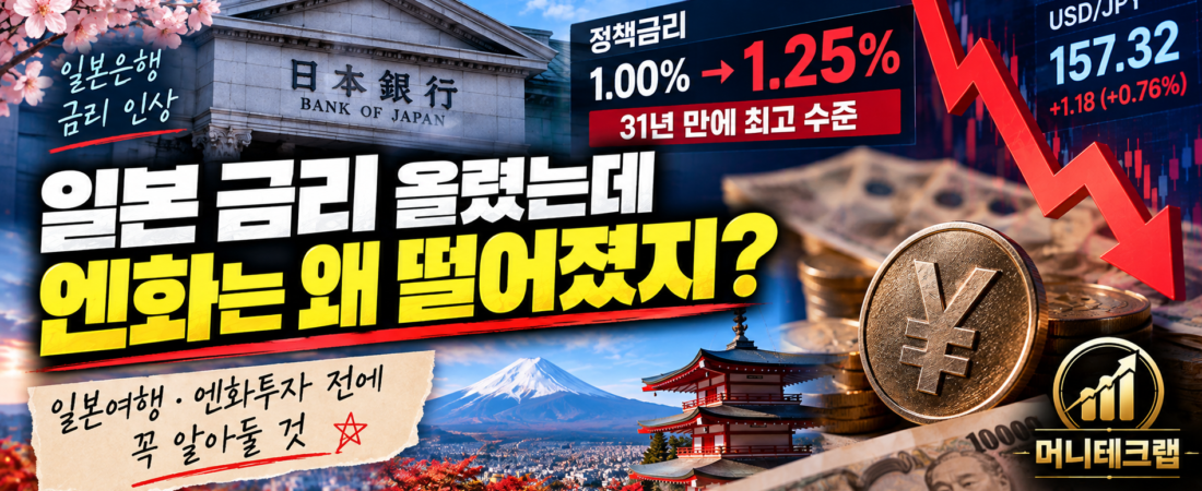 일본 금리 31년 만에 최고인데 엔화는 왜 떨어졌을까?|일본여행·엔화투자 전에 알아둘 것