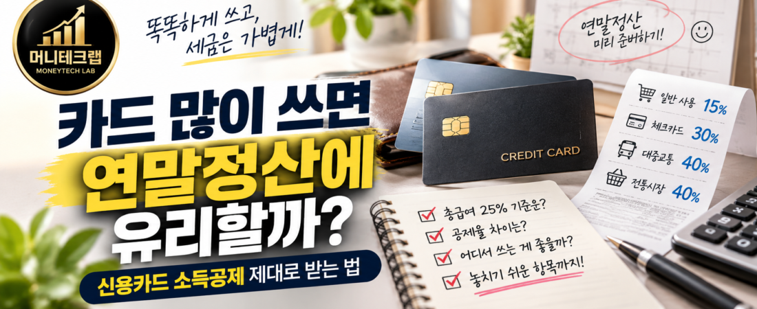 카드 많이 쓰면 무조건 연말정산에 유리할까?｜신용카드 소득공제 제대로 받는 법