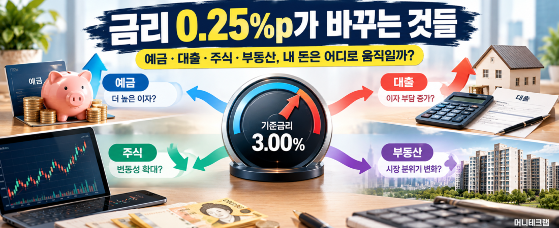 금리가 오르면 내 돈은 어떻게 될까?|예금·대출·주식·부동산까지 한 번에 이해하기
