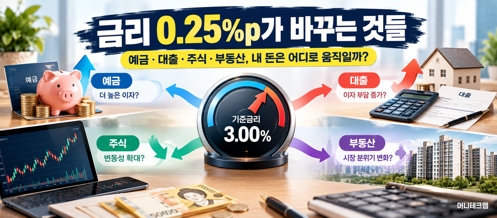 금리가 오르면 내 돈은 어떻게 될까?|예금·대출·주식·부동산까지 한 번에 이해하기
