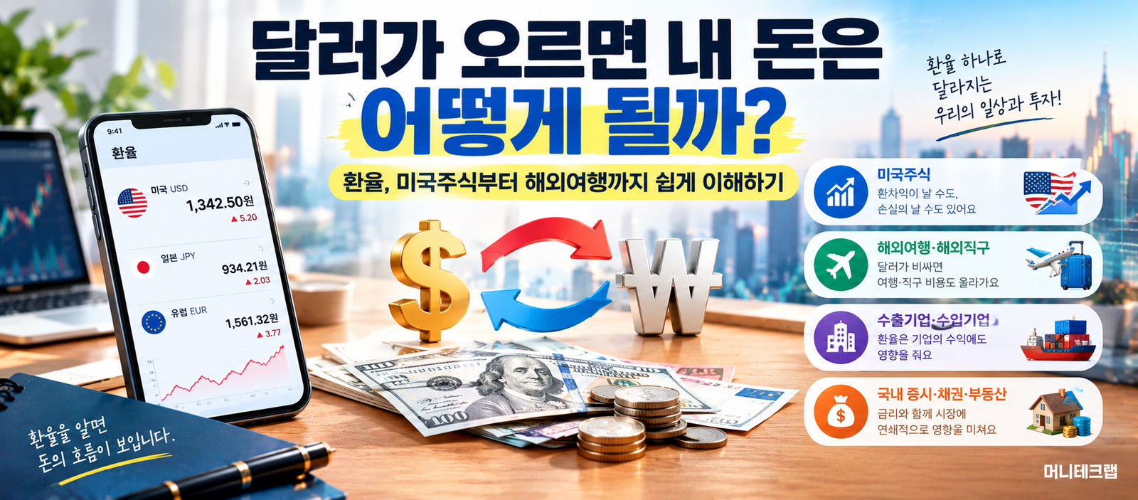 달러가 오르면 내 돈은 어떻게 될까?|환율, 미국주식부터 해외여행까지 쉽게 이해하기