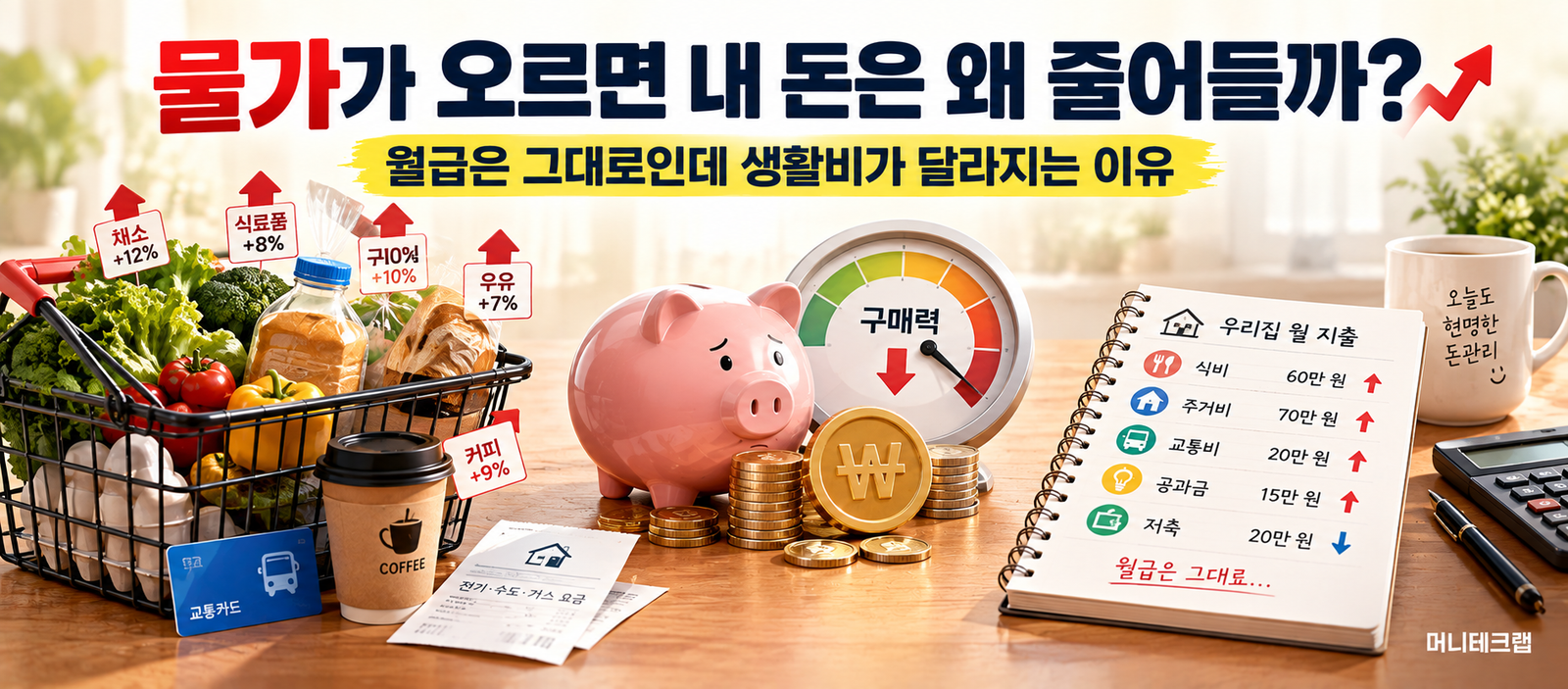 물가가 오르면 내 돈은 왜 줄어들까?|월급은 그대로인데 생활비가 달라지는 이유
