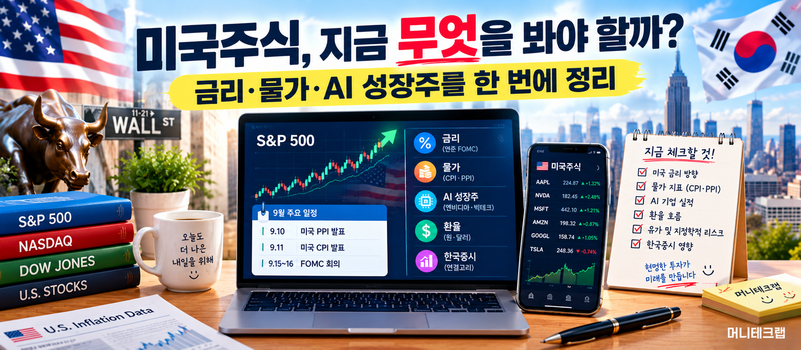 미국주식, 지금 무엇을 봐야 할까?|금리·물가·AI 성장주를 한 번에 정리