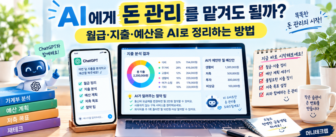 AI에게 돈 관리를 맡겨도 될까?|월급·지출·예산을 AI로 정리하는 방법
