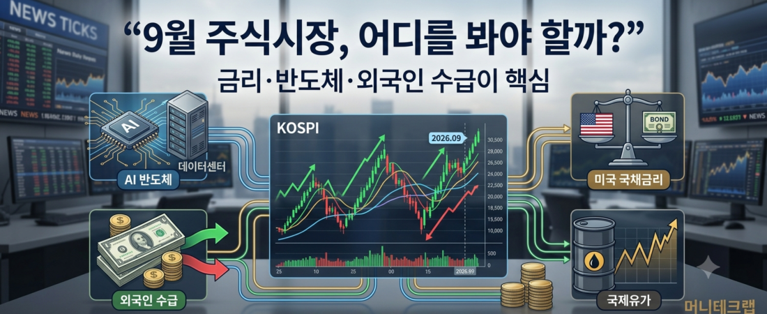 2026년 9월 국내주식, 지금 어디를 봐야 할까?|금리·반도체·외국인 수급이 핵심