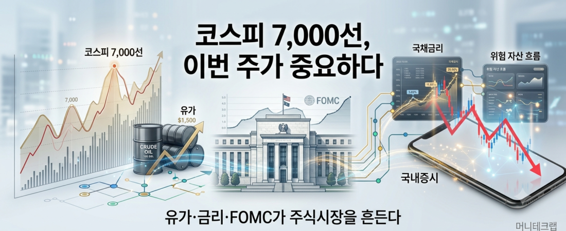 미국 금리 결정 앞두고 코스피 7,000선…지금 주식시장에서 꼭 봐야 할 3가지