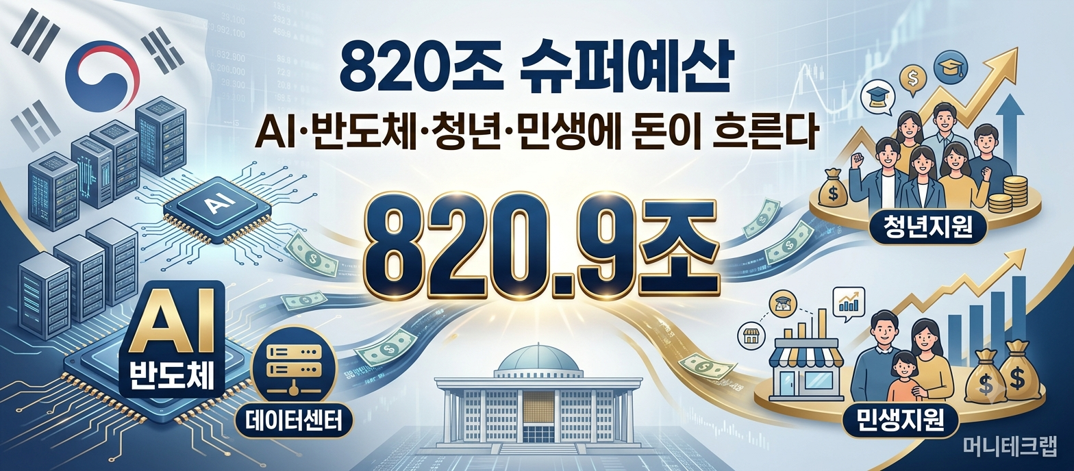 820조 슈퍼예산 시대|2027년 정부 예산이 내 돈과 주식시장에 미치는 영향