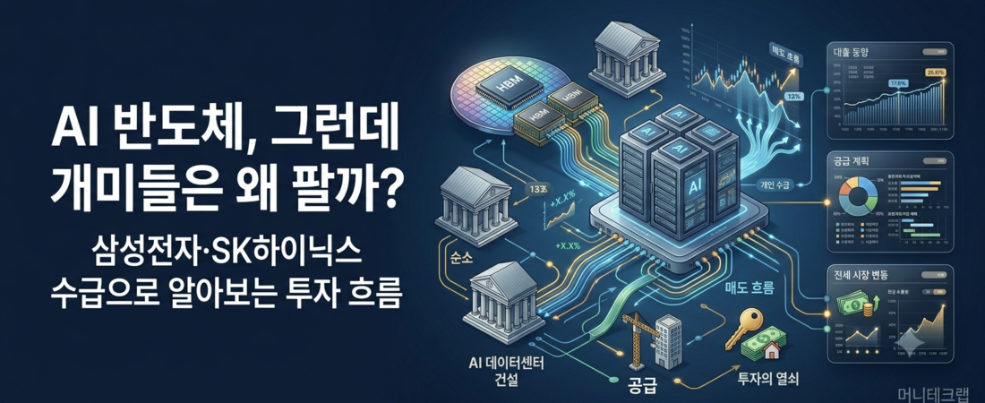 AI에 돈이 몰리는데 삼성전자·SK하이닉스 개인투자자는 왜 팔고 있을까?