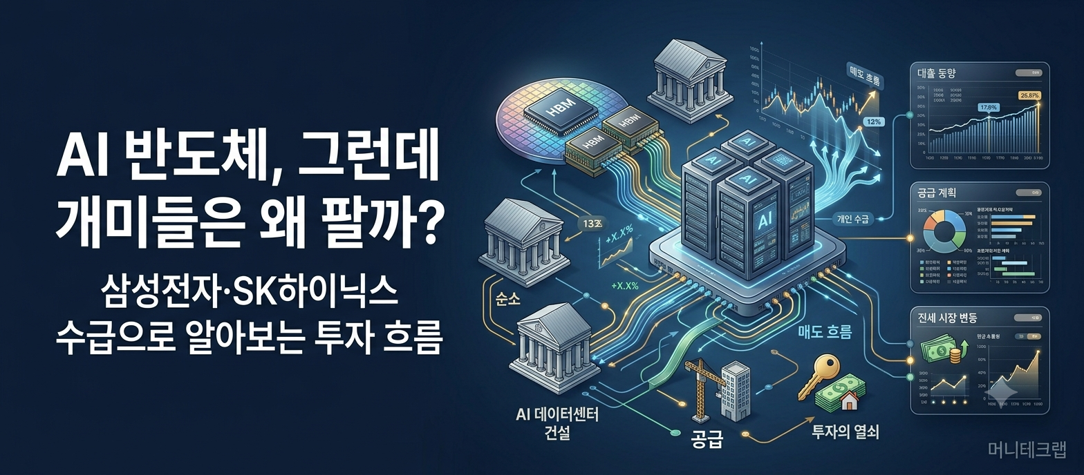 AI에 돈이 몰리는데 삼성전자·SK하이닉스 개인투자자는 왜 팔고 있을까?