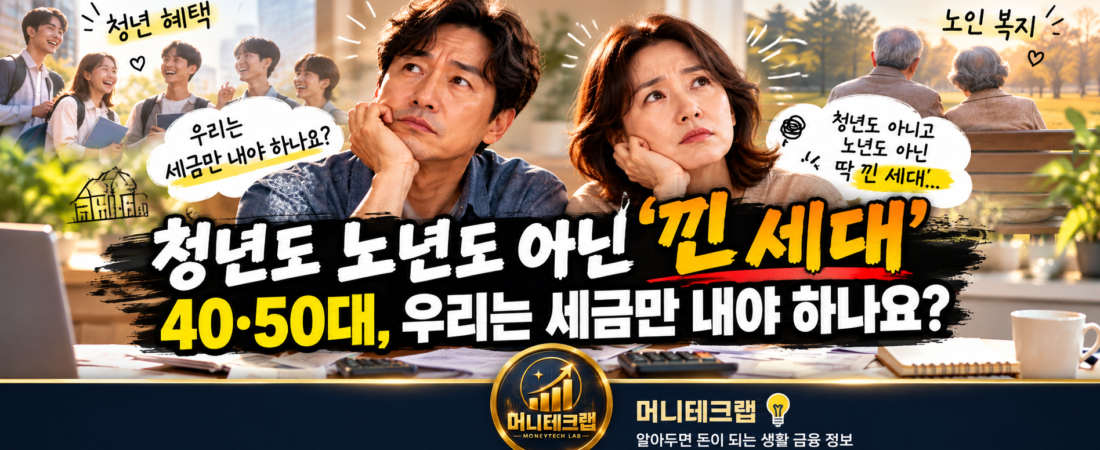 청년도 노년도 아닌 ‘낀 세대’｜40·50대, 우리는 세금만 내야 하나요?